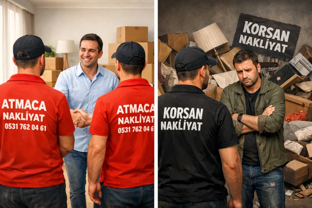 Trabzon'da evden eve nakliyat seçerken dikkat edilmesi gerekenler profesyonel ve korsan nakliyat karşılaştırması