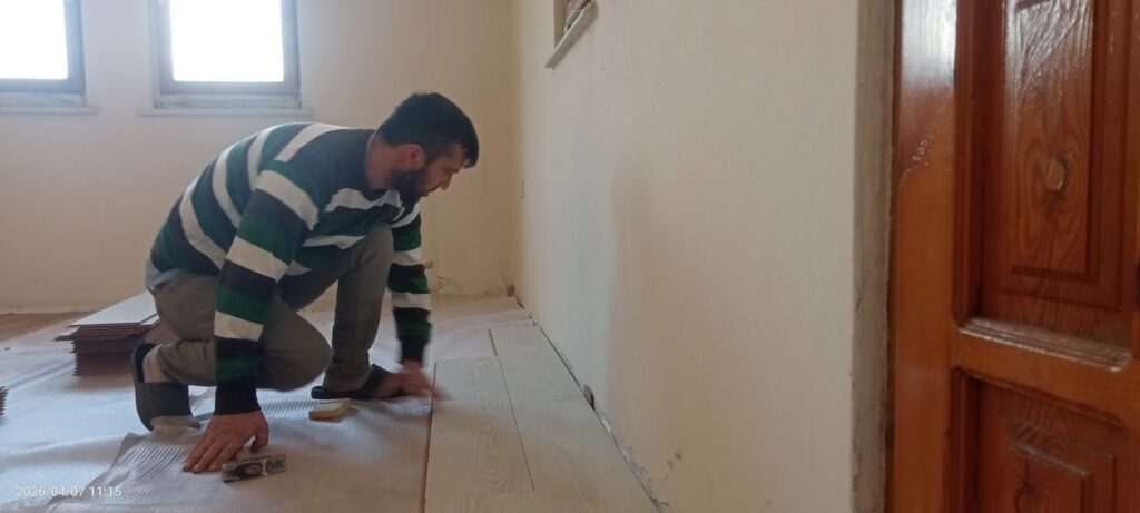 Trabzon laminat parke montajı yapan bir usta
