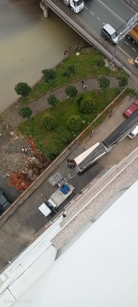 Trabzon Söğütlü asansörlü evden eve nakliyat 14. kat kuş bakışı görseli